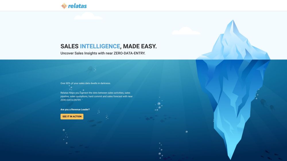 Relatas Website screenshot