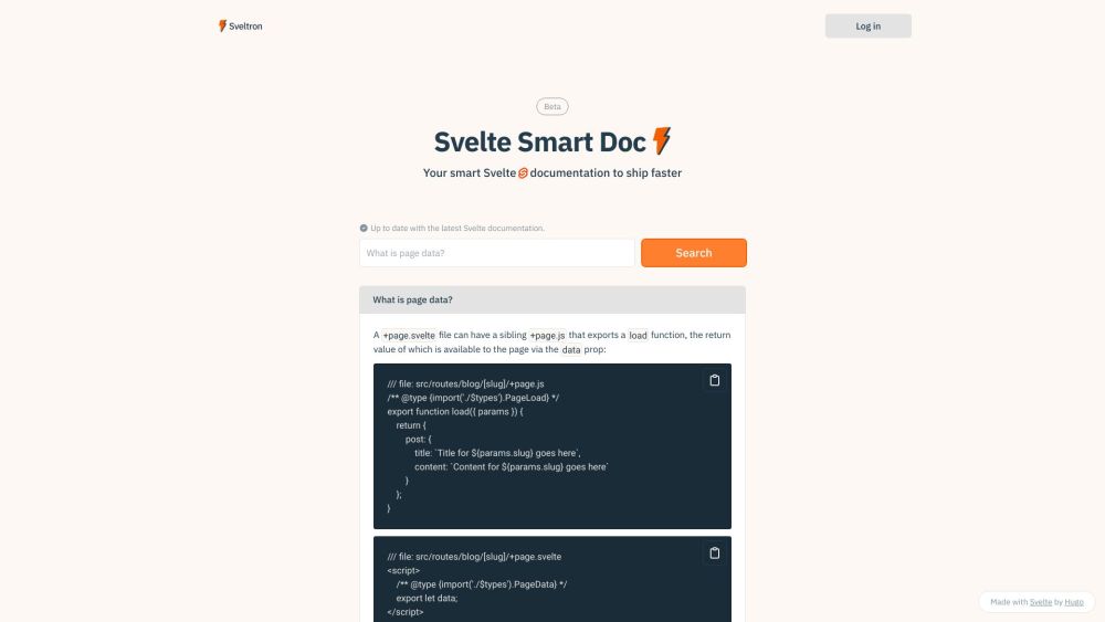 Svelte Smart Doc