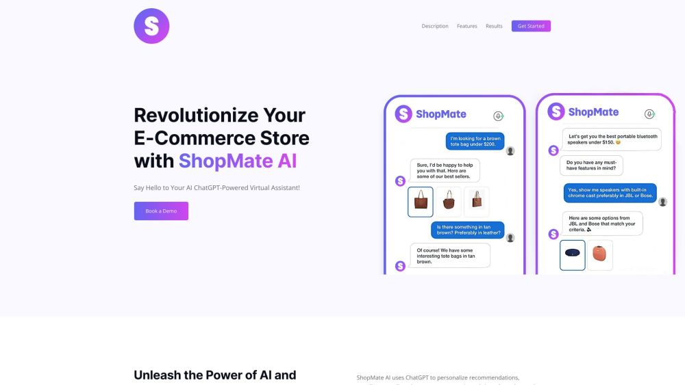 ShopMate Website screenshot