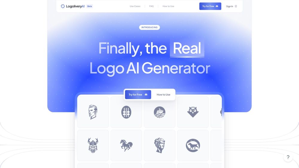 LogoliveryAI Website screenshot