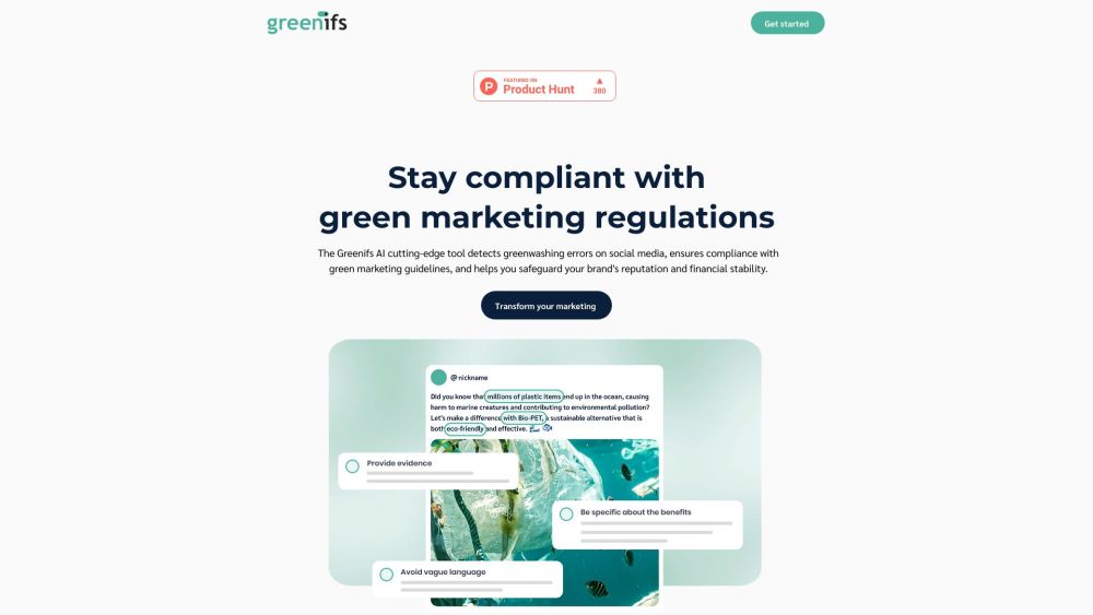 Greenifs Assistant Website screenshot