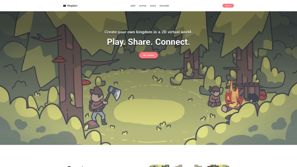 Kingdom - Play. Share. Connect. Website screenshot