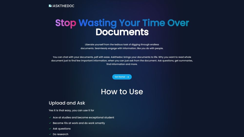 AsktheDoc Website Screenshot