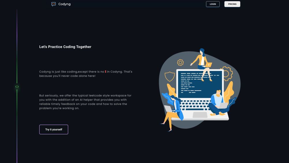Codyng.io Website screenshot