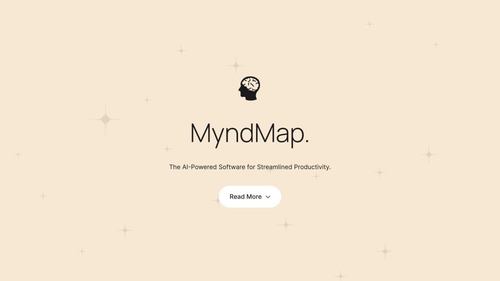 MyndMap Website screenshot