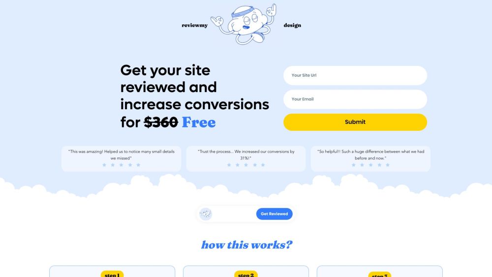 ReviewMy.Design Website screenshot