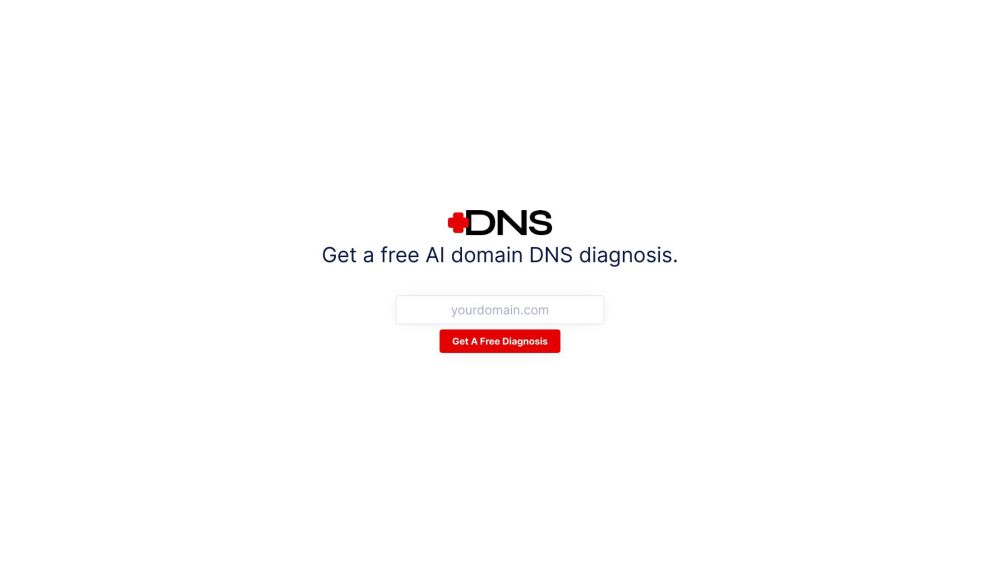 DNS Diagnosis Website screenshot