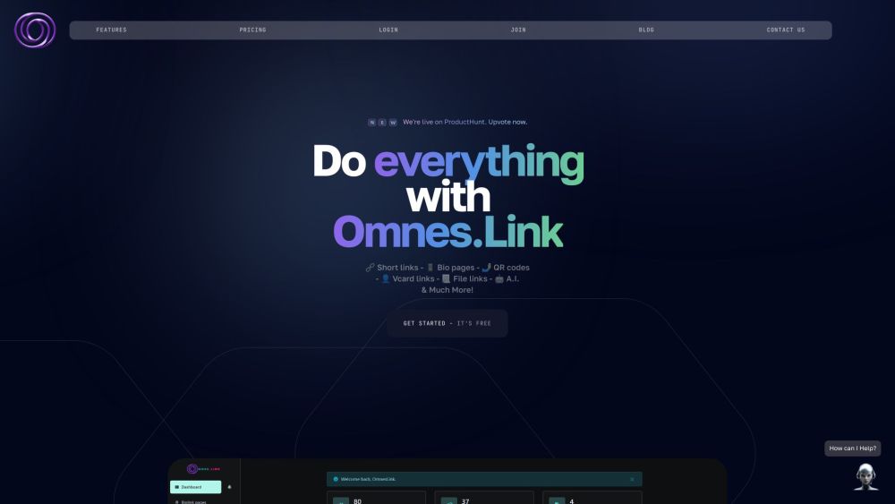 Omnes.Link Website screenshot