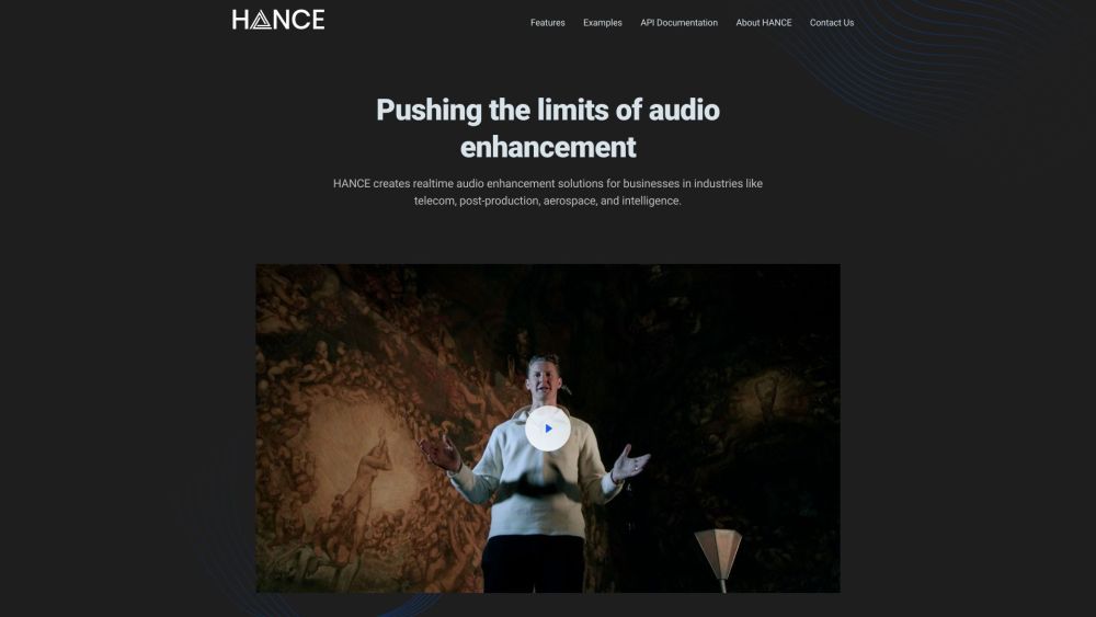 Hance.ai Website screenshot