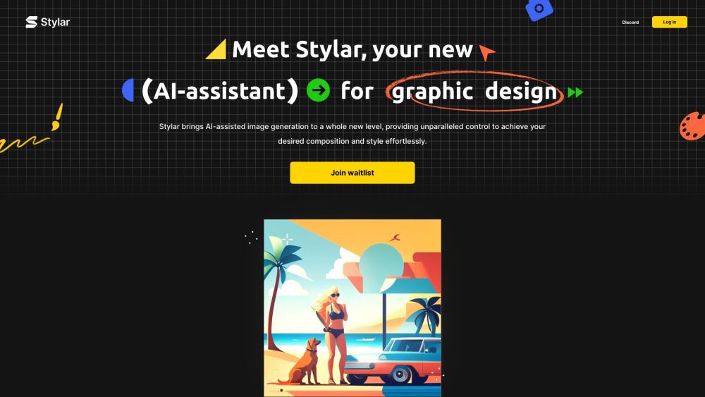 Stylar AIのウェブサイトのスクリーンショット