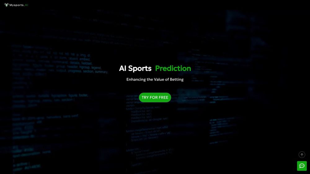Mysports AI Website screenshot