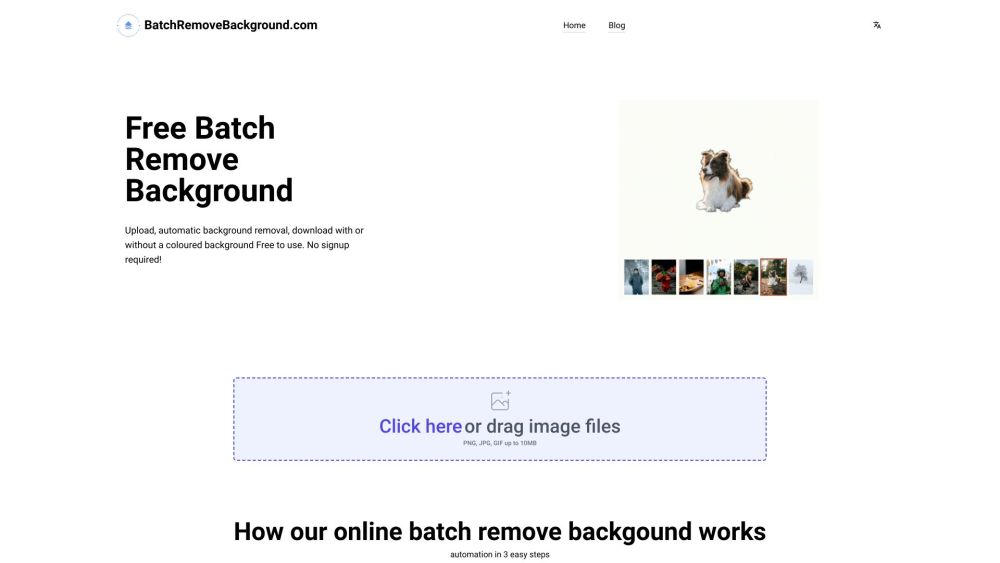 BatchRemoveBackground.com Website-Screenshot