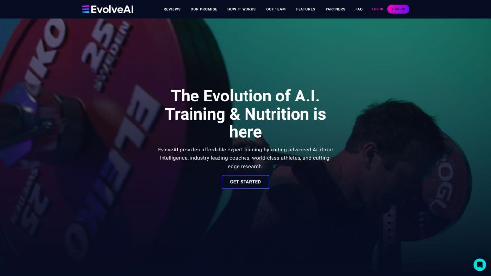 EvolveAi Website screenshot