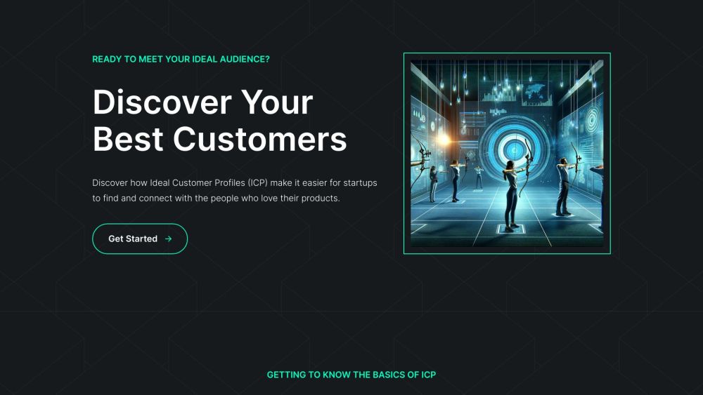 Ideal Customers AI Website screenshot