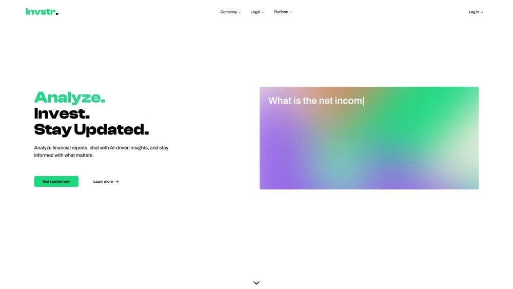 Invstr Website screenshot