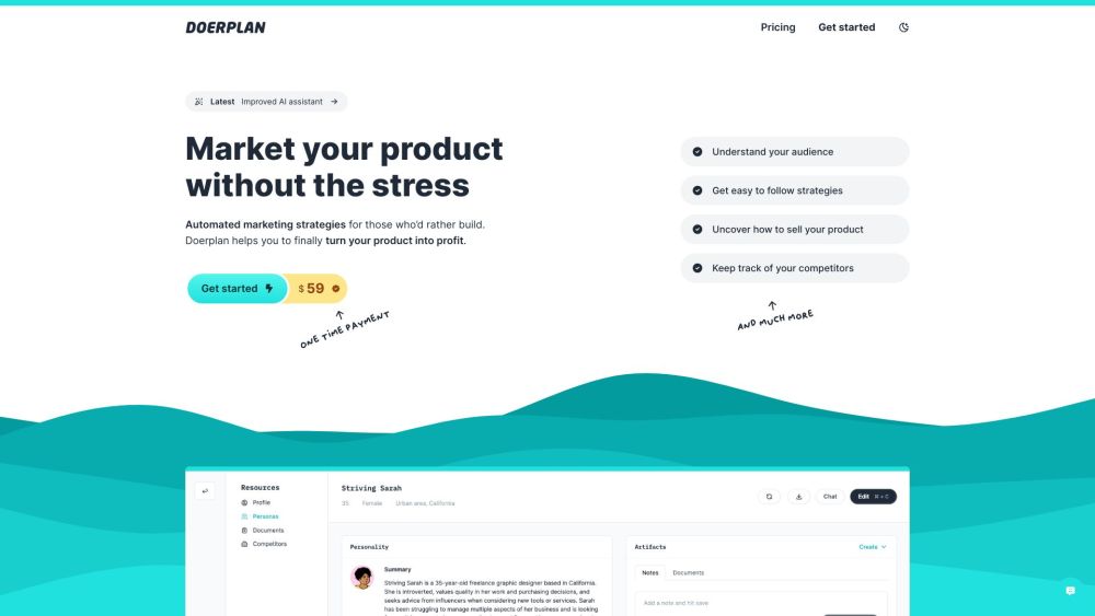 Doerplan Website screenshot