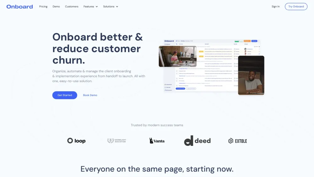 Onboard - Customer Onboarding Software for Success Teams