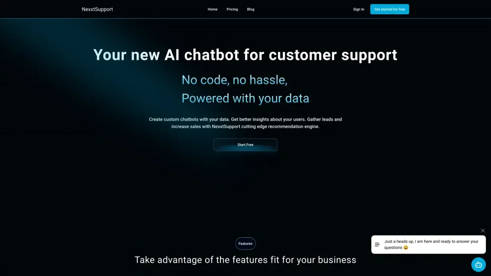 NexxtSupport Website screenshot