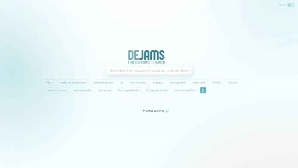 Dejams Website screenshot