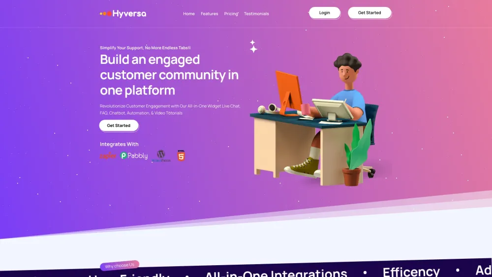 Hyversa Website screenshot