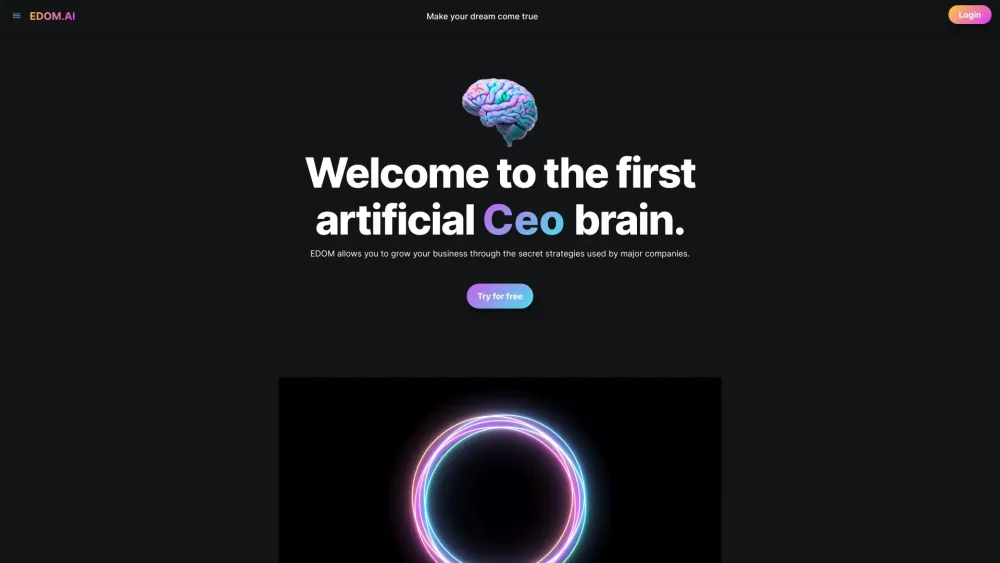 EDOM.AI Website Screenshot