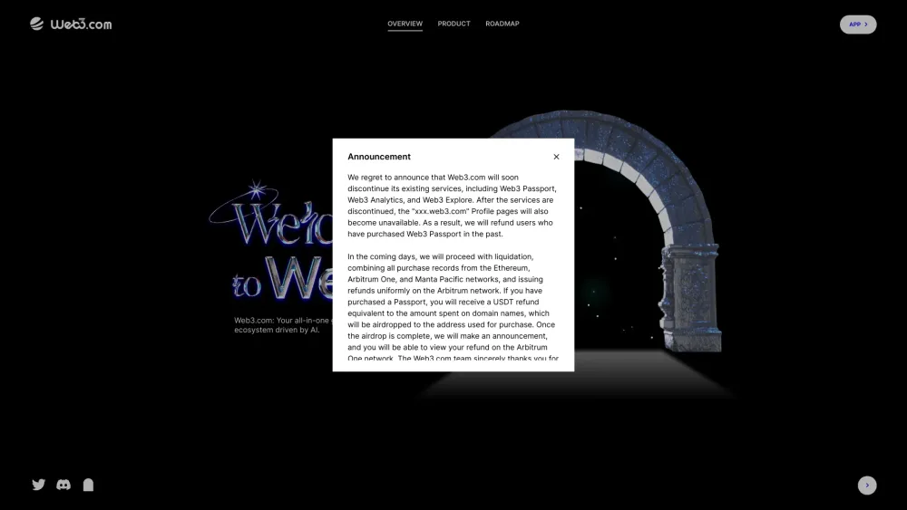 Web3.com Website screenshot