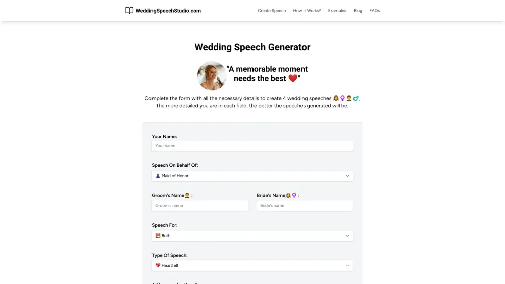 Wedding Speech Studio