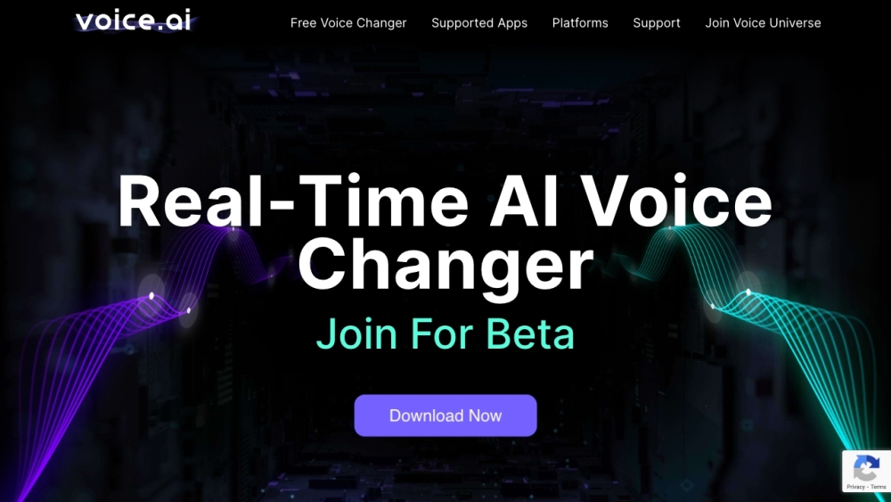 Voice.ai Website screenshot