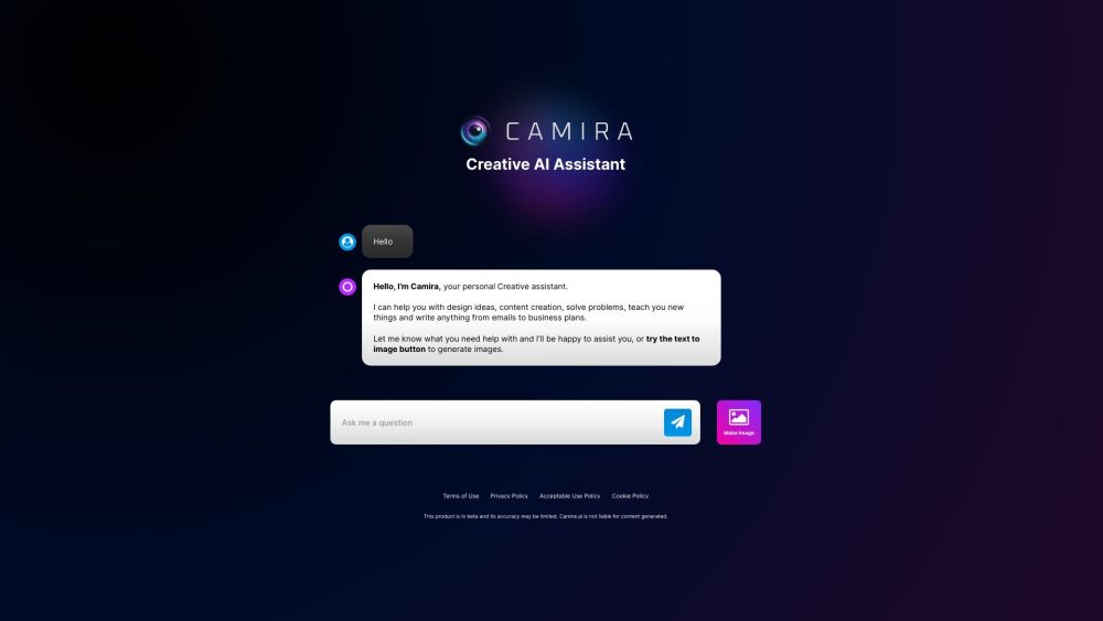 CAMIRA Website screenshot