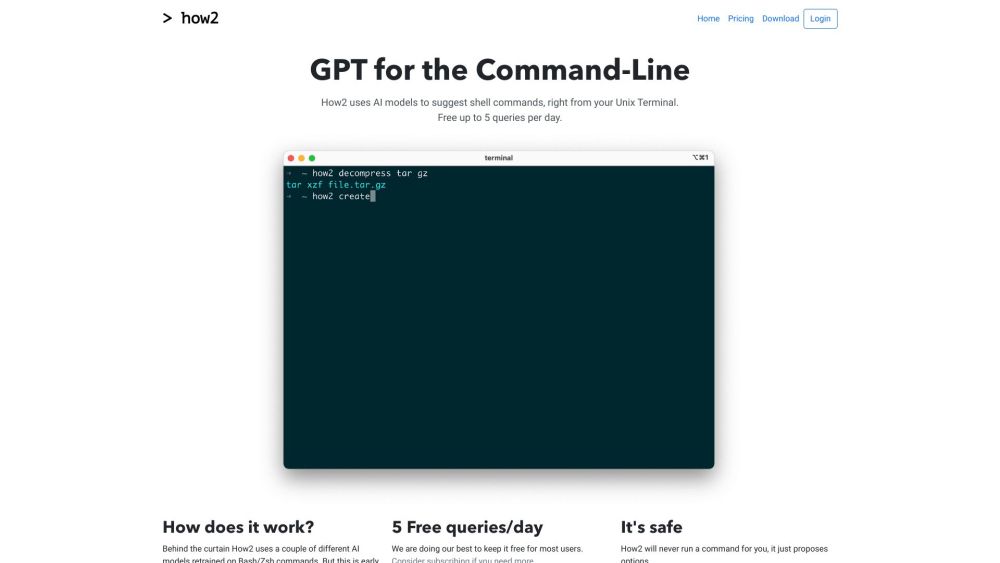 How2 - AI for the Command-Line