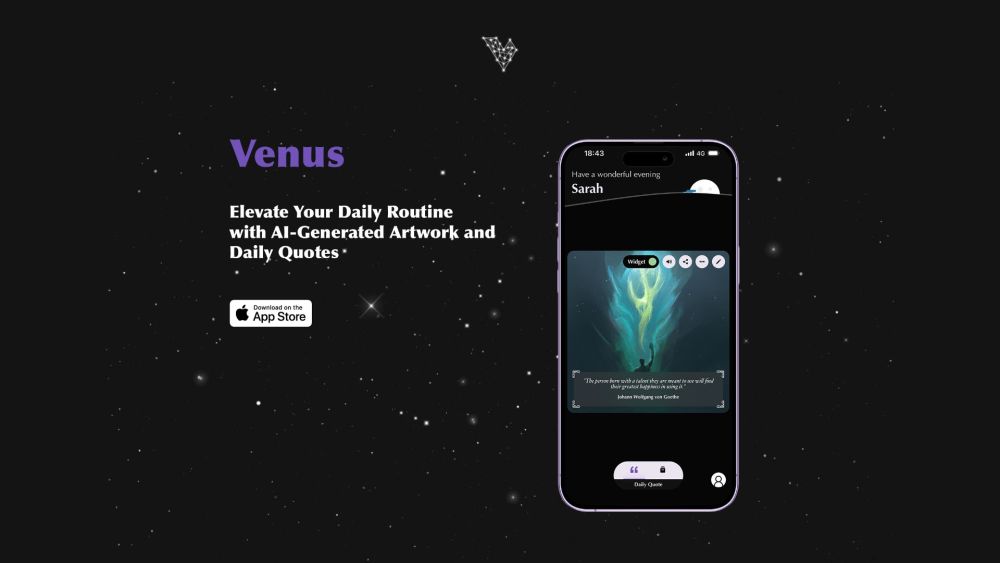 Venus Website screenshot