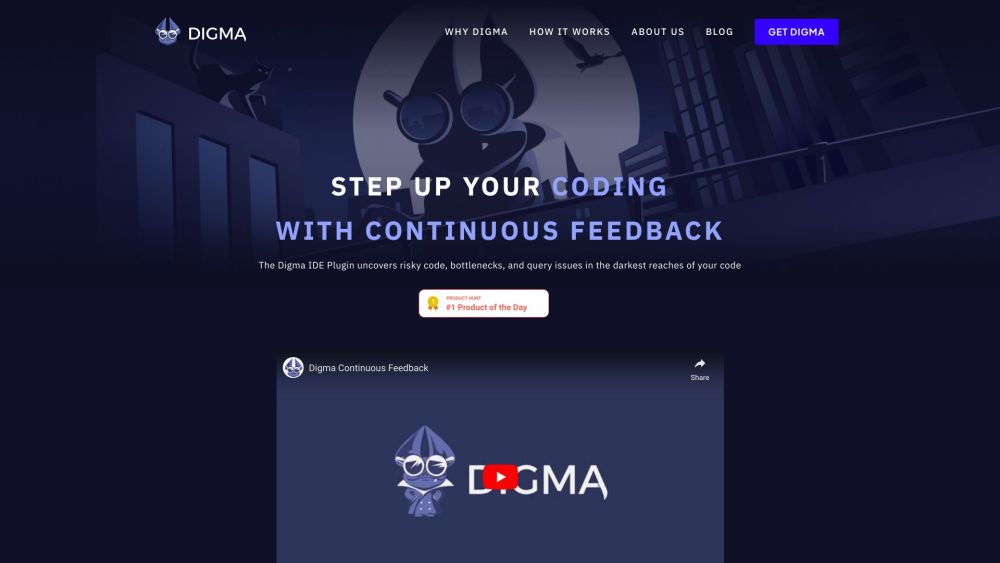 Digma Website screenshot