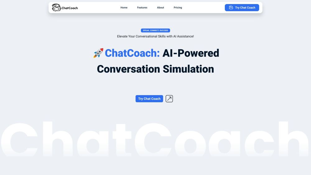 ChatCoach.io Website screenshot