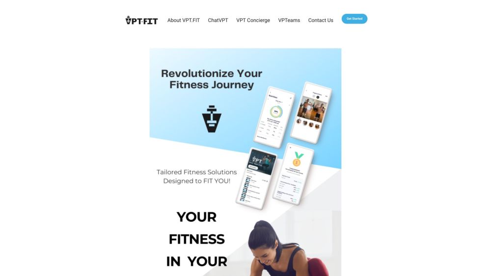 VPT.FIT Website screenshot