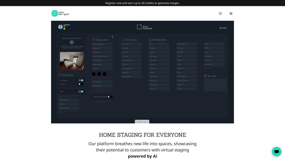 Home Staging for Everyone, powered by Ai Website screenshot