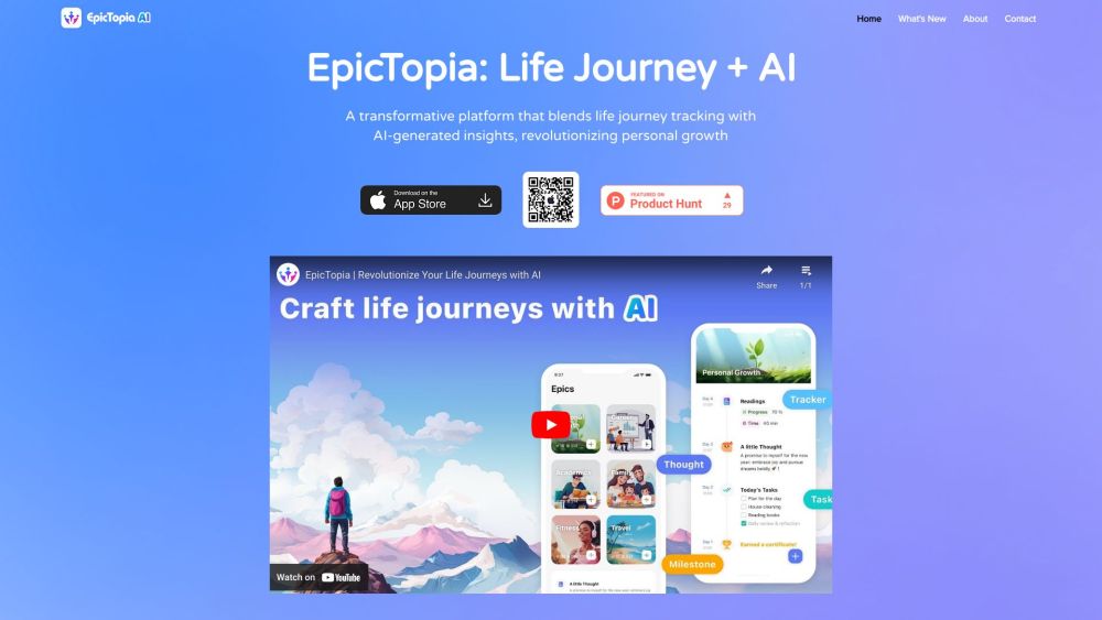 EpicTopia Website screenshot