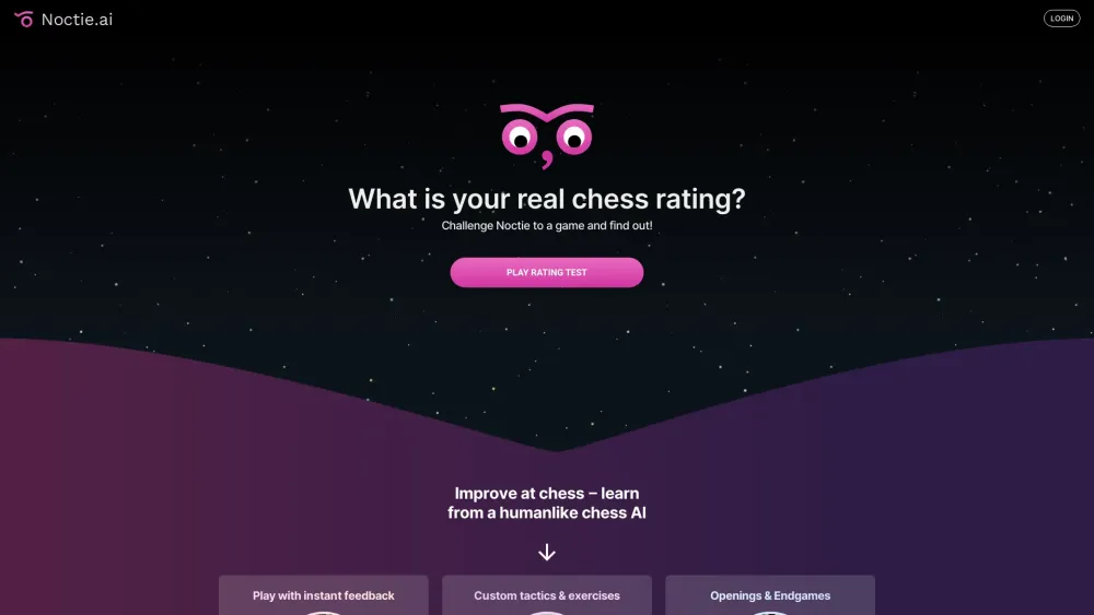 Noctie.ai Website screenshot