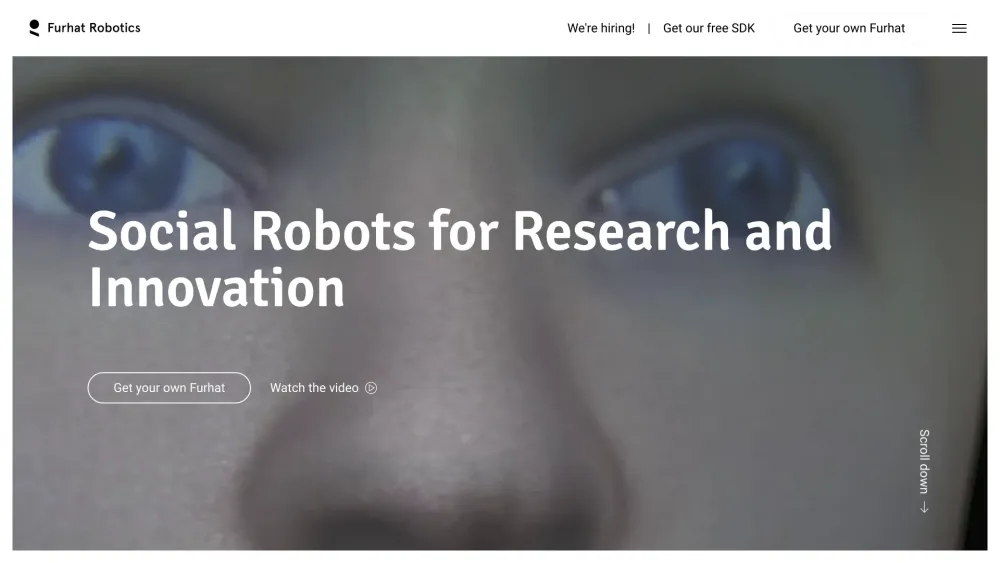 Furhat Robotics Website screenshot