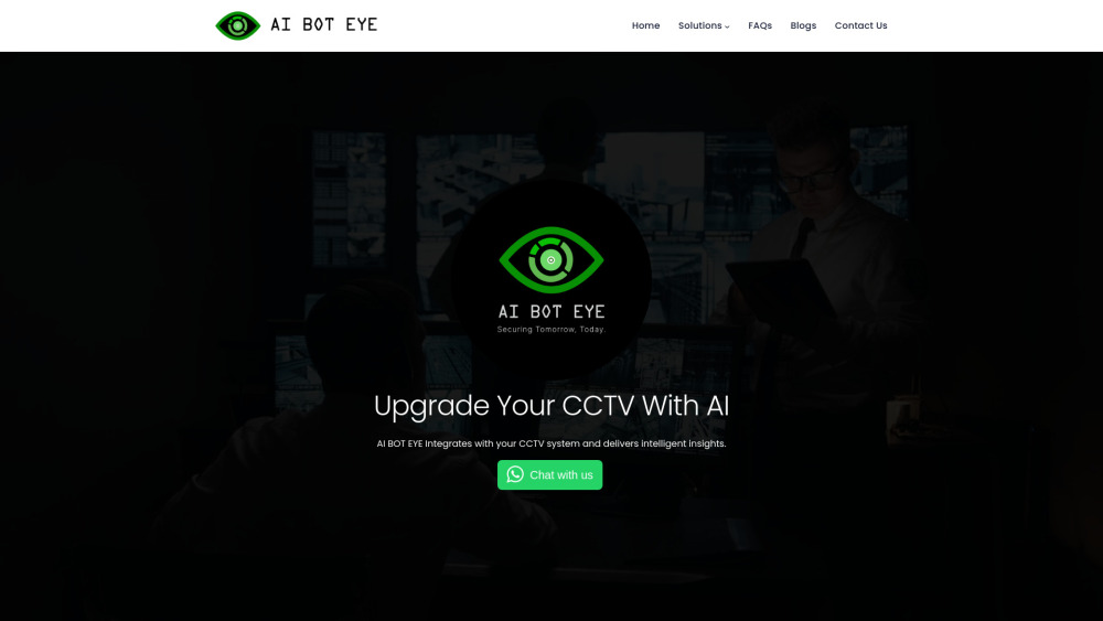 AI Bot Eye Website Screenshot