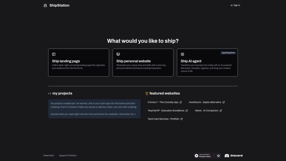 ShipStation.AI Website screenshot