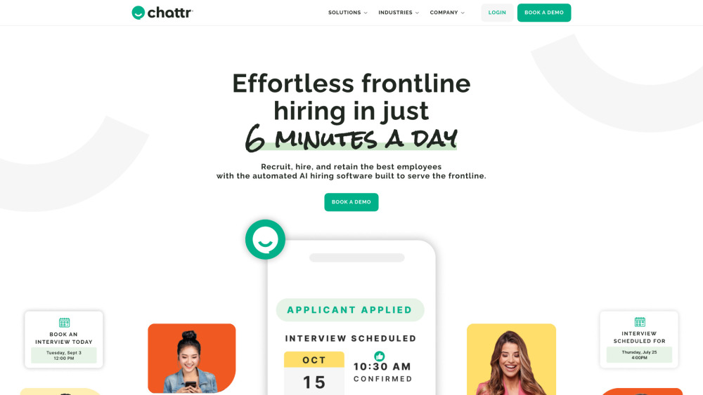 Chattr™ Website screenshot