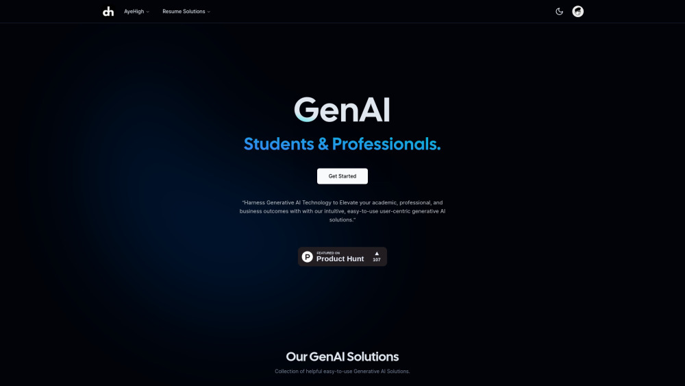 AyeHigh GenAI Solutions Suite