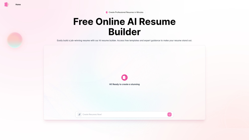 AIResumeBuilder.me: Create Professional Resumes Free Online Website screenshot