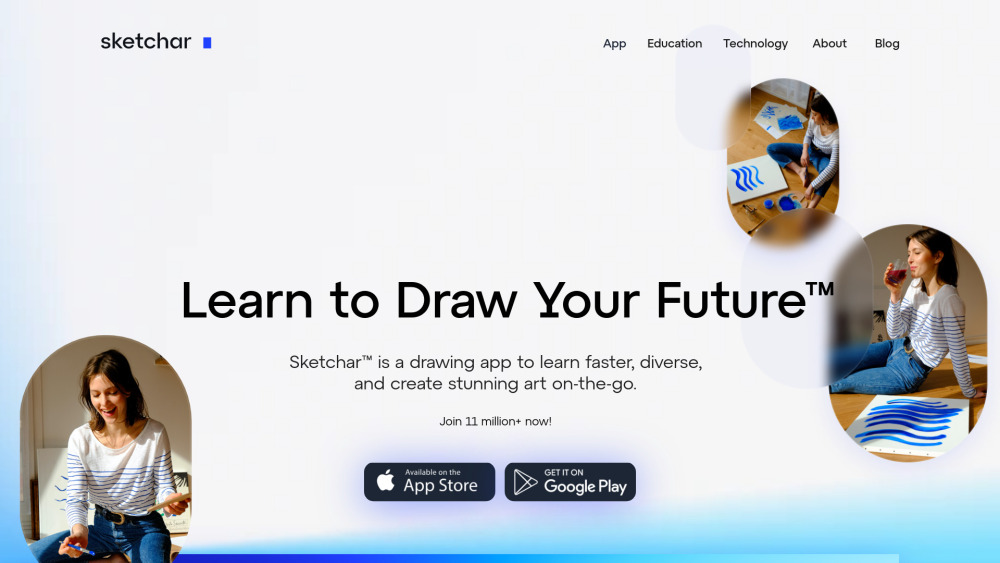 Sketchar™ Website screenshot