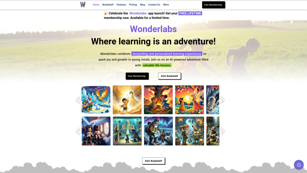 Wonderlabs Website screenshot