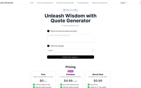 Quote Generator Project Best AI Quotes Generator Tools | tyy.AI Tools