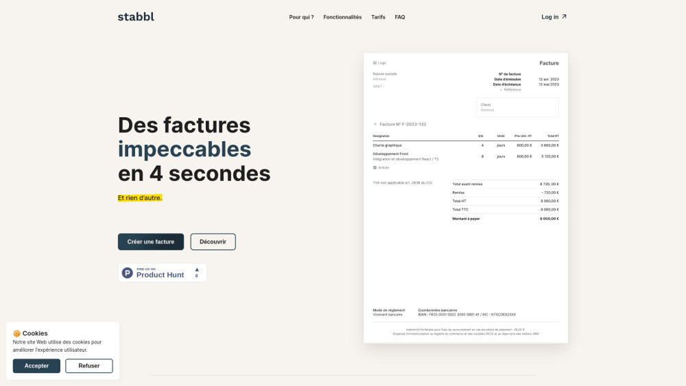 Stabbl Invoice Generator