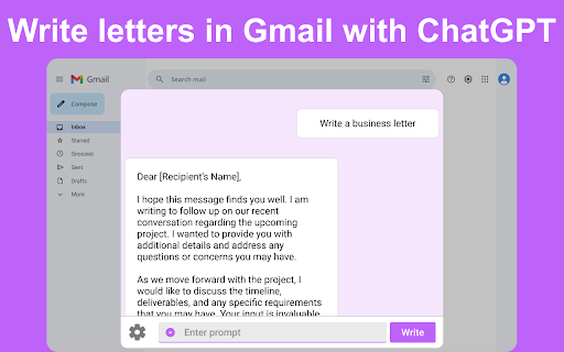 Chat GPT for Gmail Chrome Extension - Chrome Extension