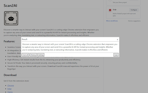 Scan2AI - Chrome Extension