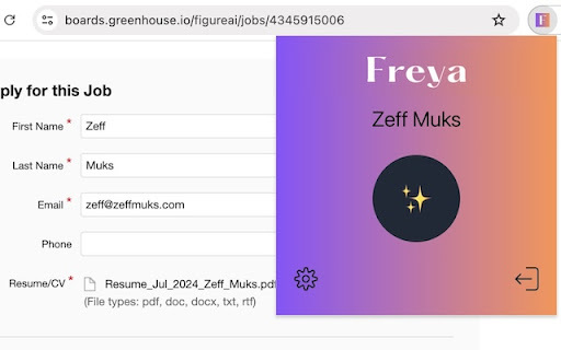 Freya Form Filler AI - Chrome Extension